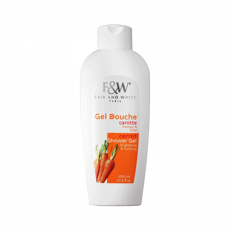 Fair and White Carrot Brightening and Toning Shower Gel 1000ml