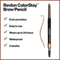 Revlon ColorStay Brow Pencil Soft Brown 210 Long Lasting Eyebrow Pencil