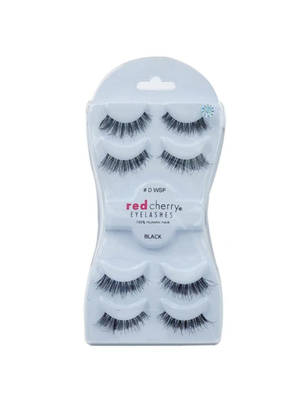 False Eyelashes for Deep Set Eyes Natural Look Red Cherry DS 01 4 Pairs