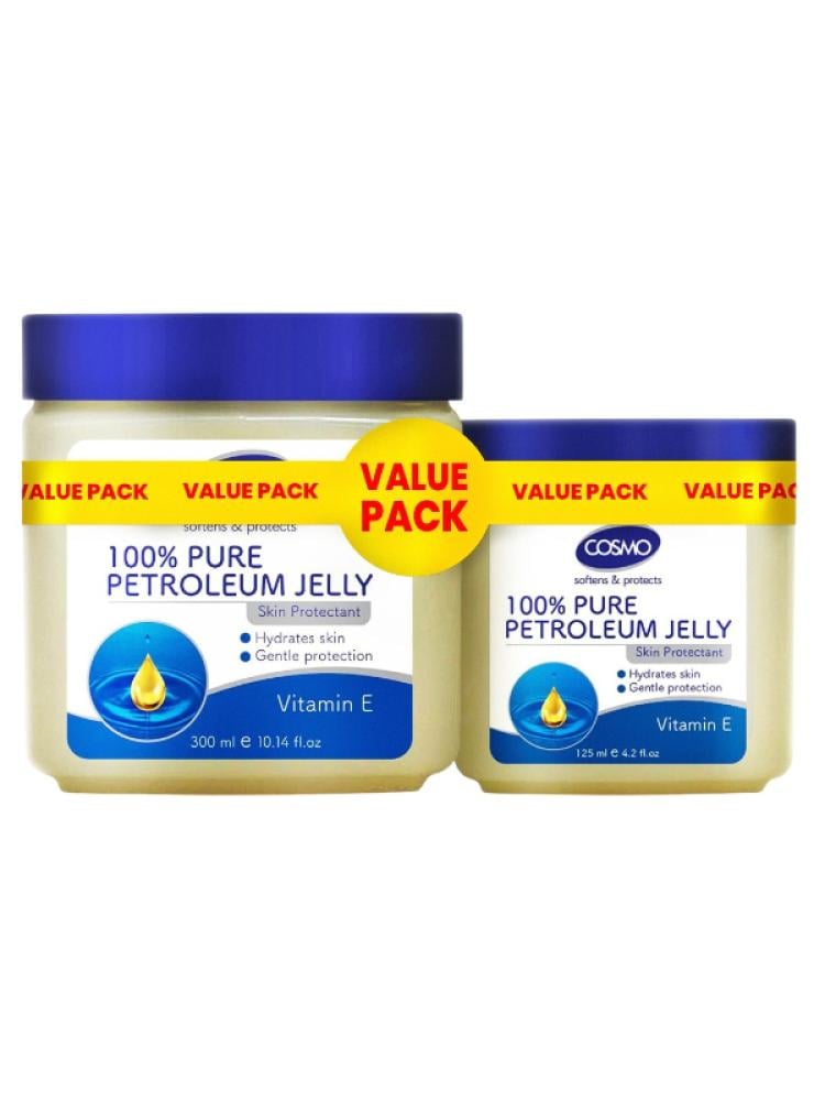 Petroleum Jelly for Dry Skin Moisturizing Vitamin E Cosmo 300+125ml