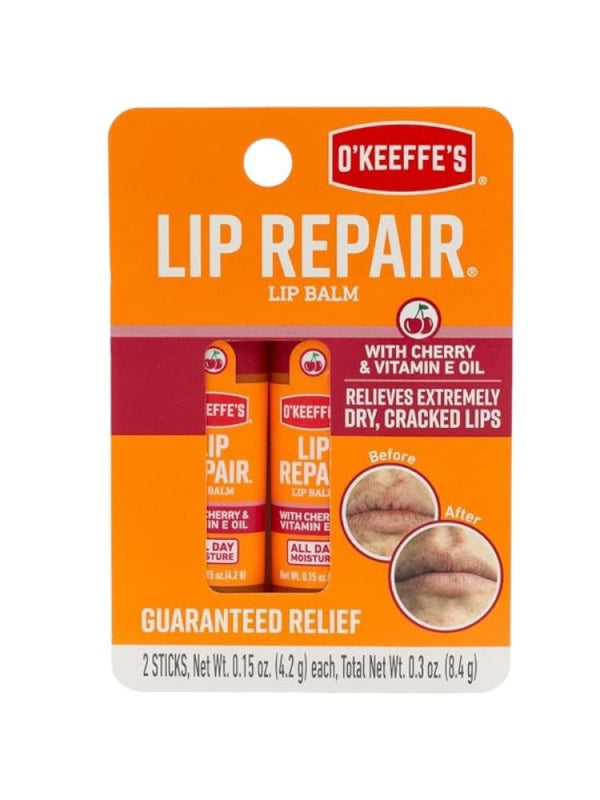 Best Lip Balm for Dry Lips Cherry Oil Vitamin E O'Keeffe's 8.4g