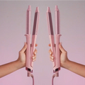 Clara Dual Straightening Brush Pink (C19) 3 Heat Settings