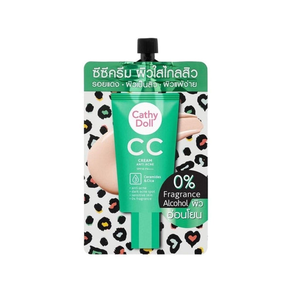 Cathy Doll CC Cream Sunscreen Anti-Acne SPF for All Skin Types 7ml