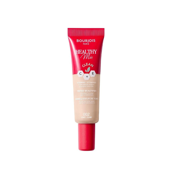 Bourjois Healthy Mix Tinted Beauty Foundation, Vitamin C, E, Coconut Oil, 002 Light