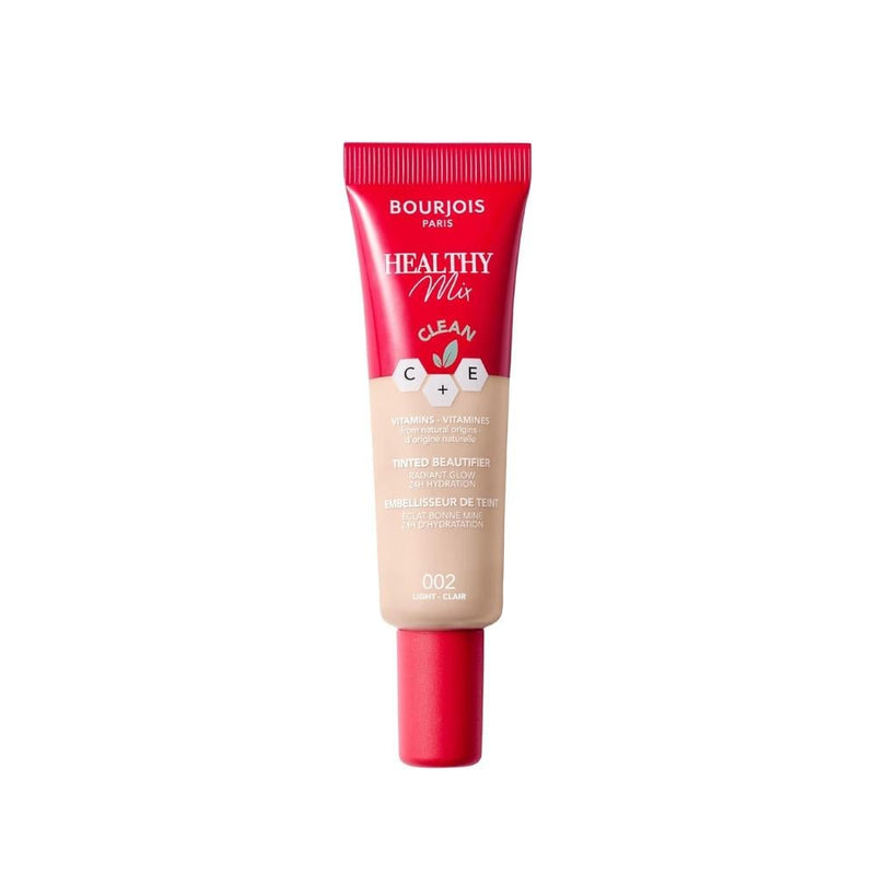 Bourjois Healthy Mix Tinted Beauty Foundation, Vitamin C, E, Coconut Oil, 002 Light