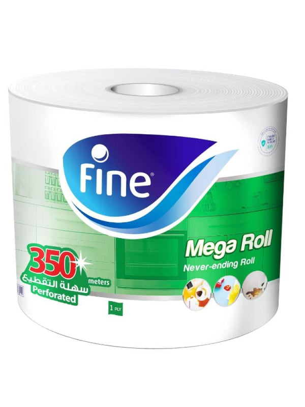 Fine Super Absorbent Paper Roll Tissues, 350 meters