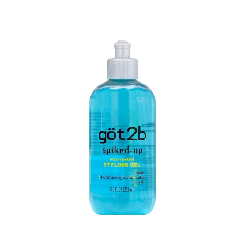 Got2b Spiked Up Max Control Hair Styling Gel, Strong Hold, 250g