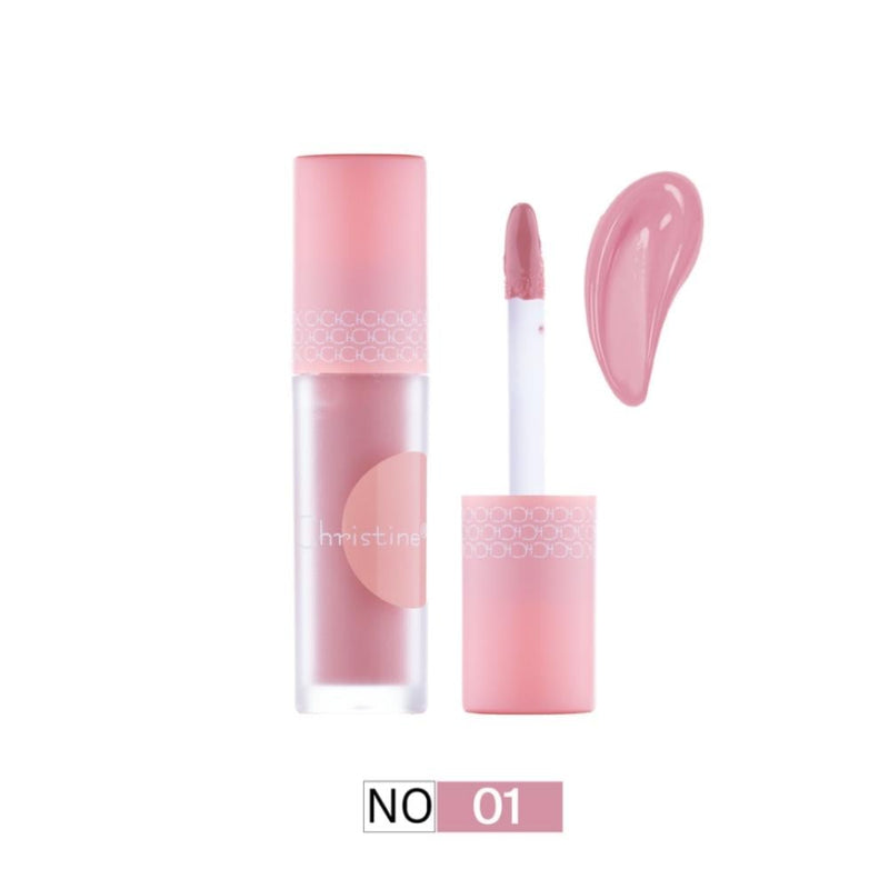 Christine Lip Gloss 01, Moisturizing, Long-Lasting High Shine