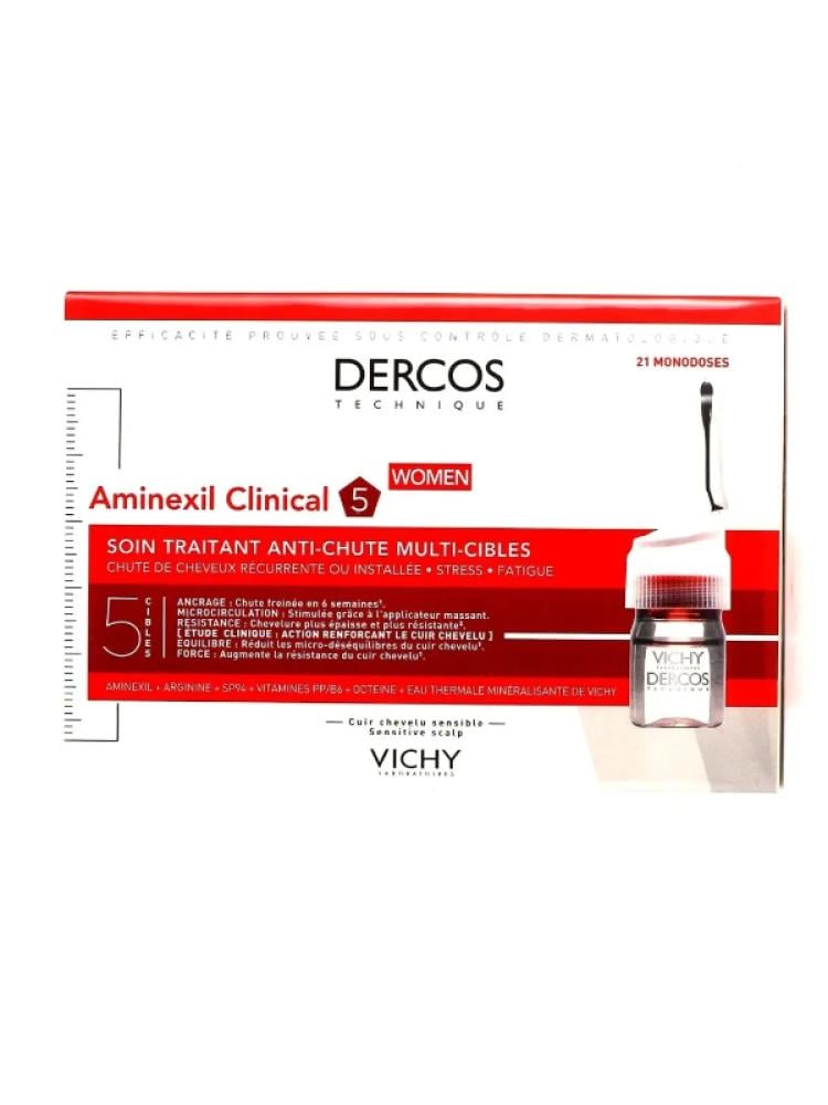 Vichy Dercos Aminexil Clinical 5 Anti-Hair Loss Treatment - 21 Ampoules
