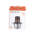 Rebune Meat and Vegetable Chopper, 2 Liter Stainless Steel Bowl, 350W