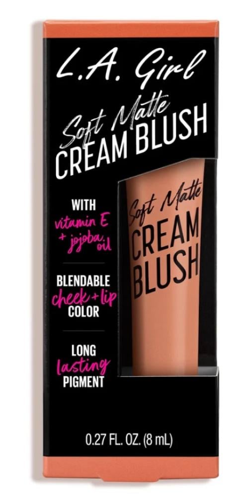 Soft Matte Cream Blush Blissful Long-Wearing Natural Finish L.A Girl 10g