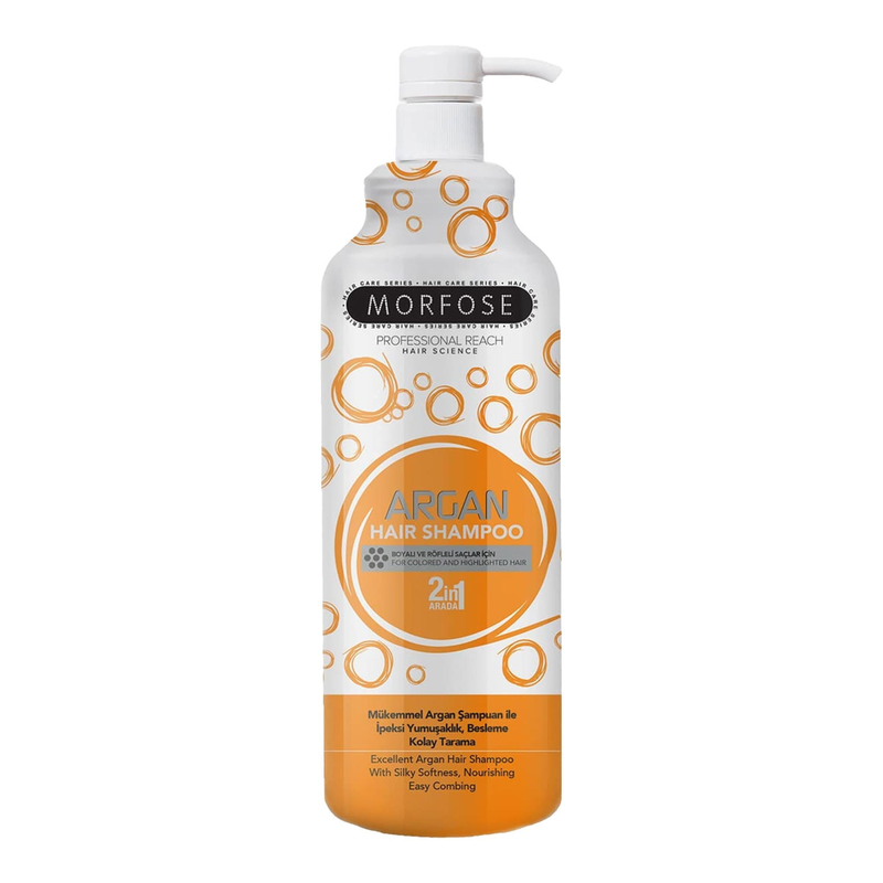 Shampoo and Conditioner Curly Hair Argan Oil Hydrating Morfose 1000ml