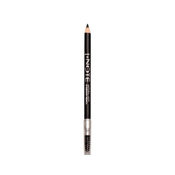 Note Natural Look Eyebrow Pencil in 06 Black, Waterproof & Matte Finish