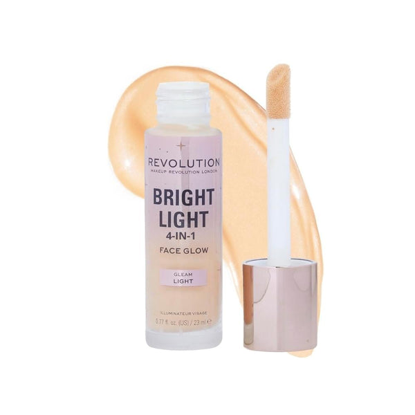 Revolution Bright Light Face Glow Highlighter, Creamy Formula, Glem Light