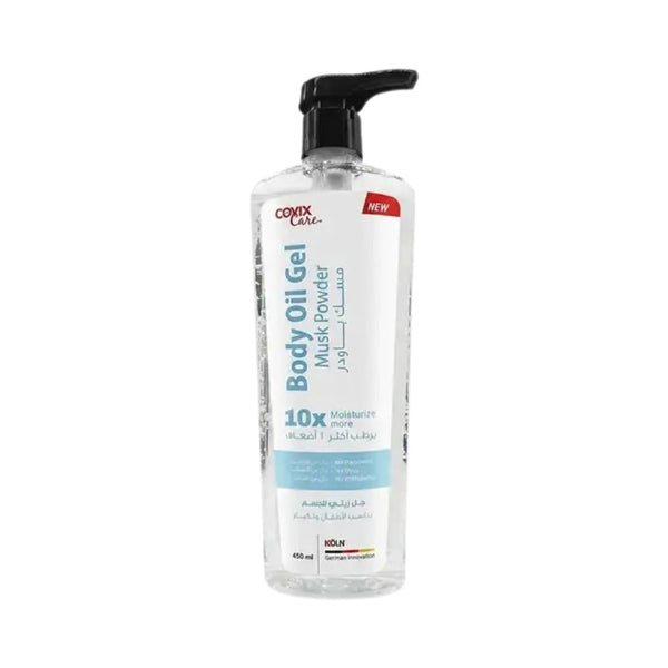 Covix Body Oil Gel with Musk & Powder Scent for Intense Hydration 450ml