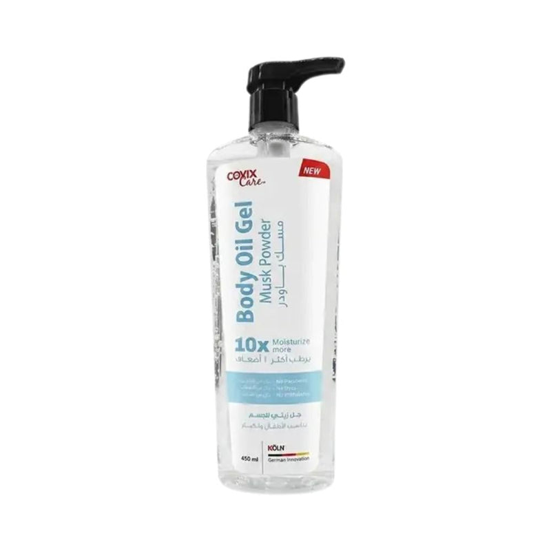 Covix Body Oil Gel with Musk & Powder Scent for Intense Hydration 450ml