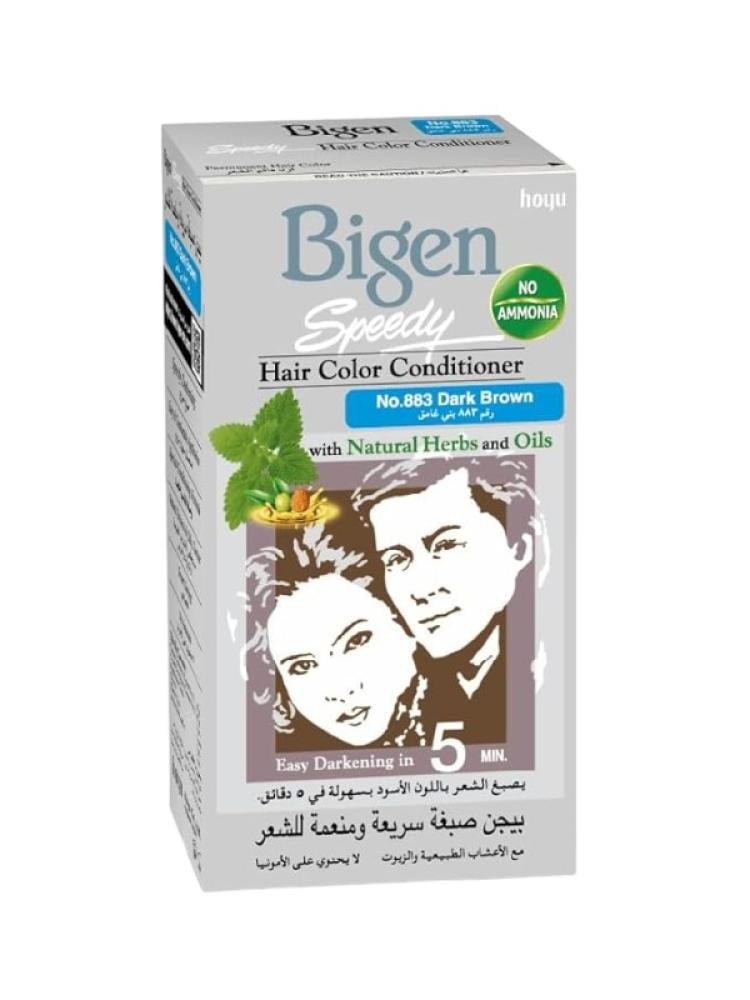 Dark Brown Hair Dye Ammonia-Free Fast Acting Bigen 40g