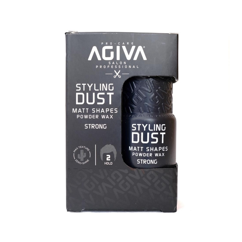 Agiva Styling Wax Powder, Strong Hold, Matte Finish, Black, 20ml