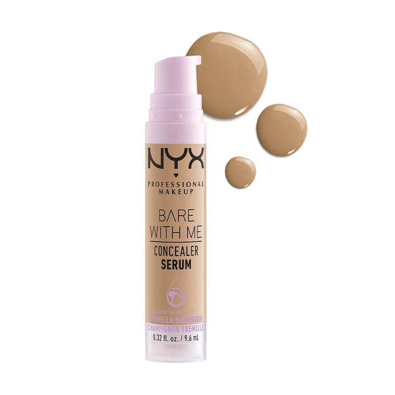 Bare With Me Concealer Serum Hydrating Medium 07 Hybrid Formula NYX 9.6ml