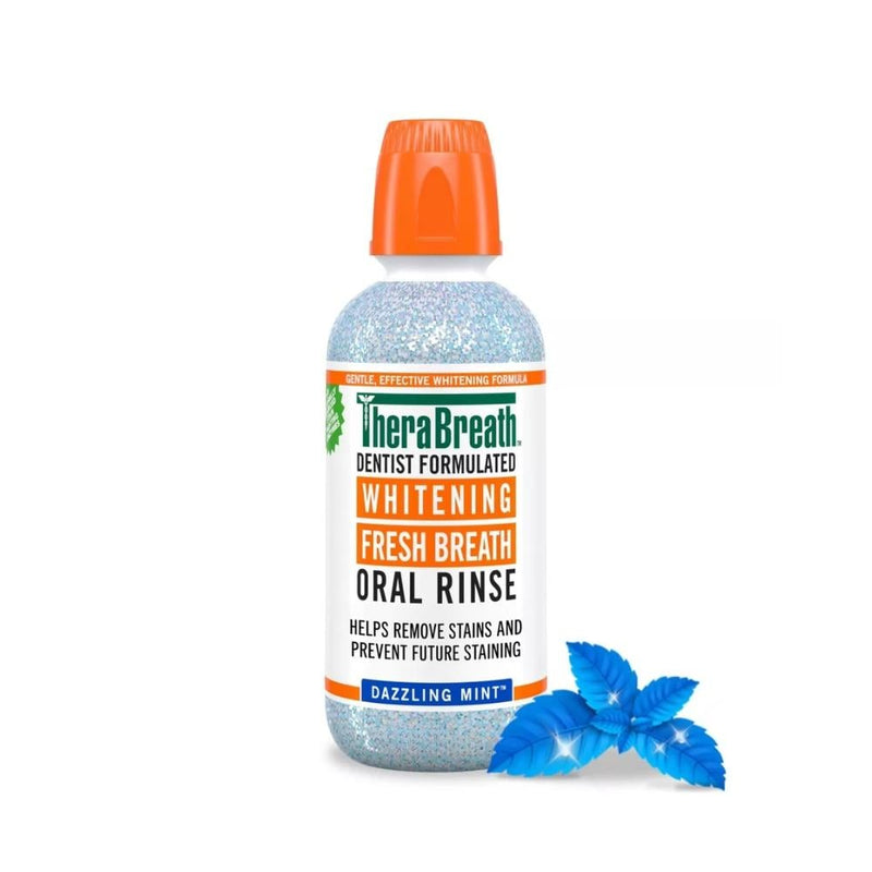 TheraBreath Alcohol-Free Mint Teeth Whitening Mouthwash, 473ml