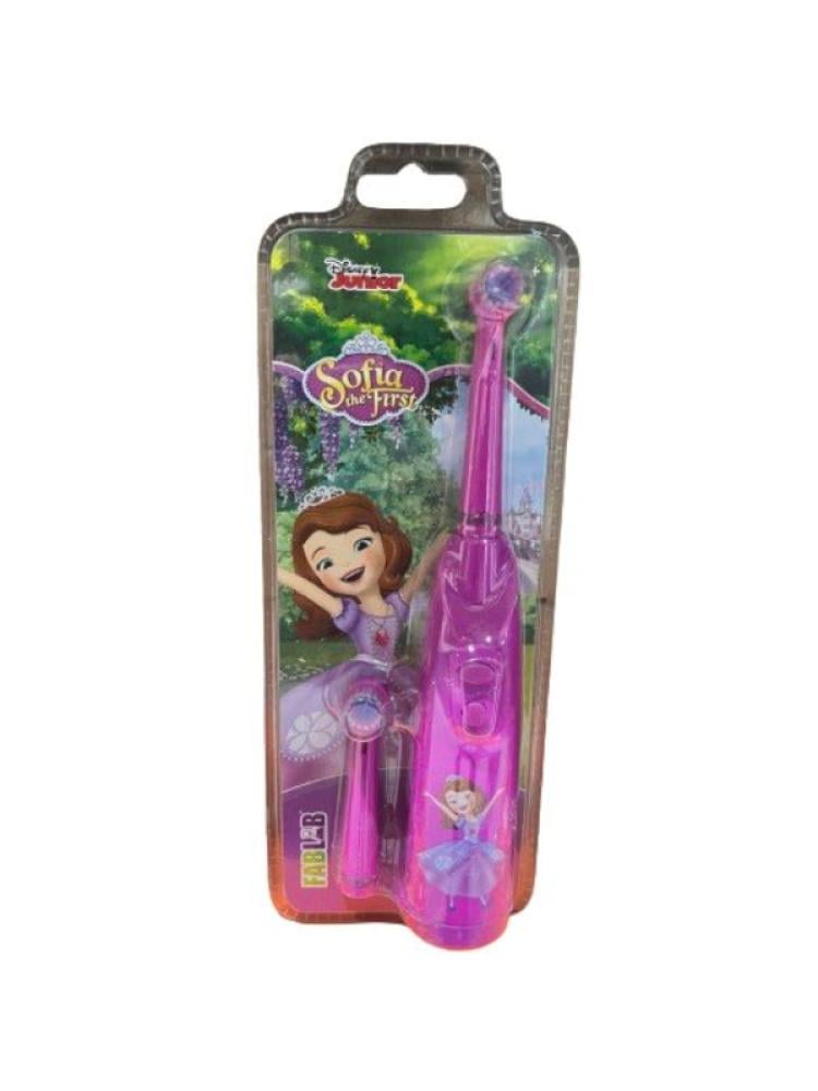Fablab Battery Operated Kids Toothbrush - Sofia Design, Soft Bristles