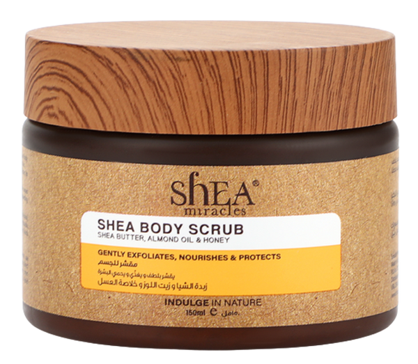 Body Scrub for All Skin Types Exfoliating Shea Miracles 150ml