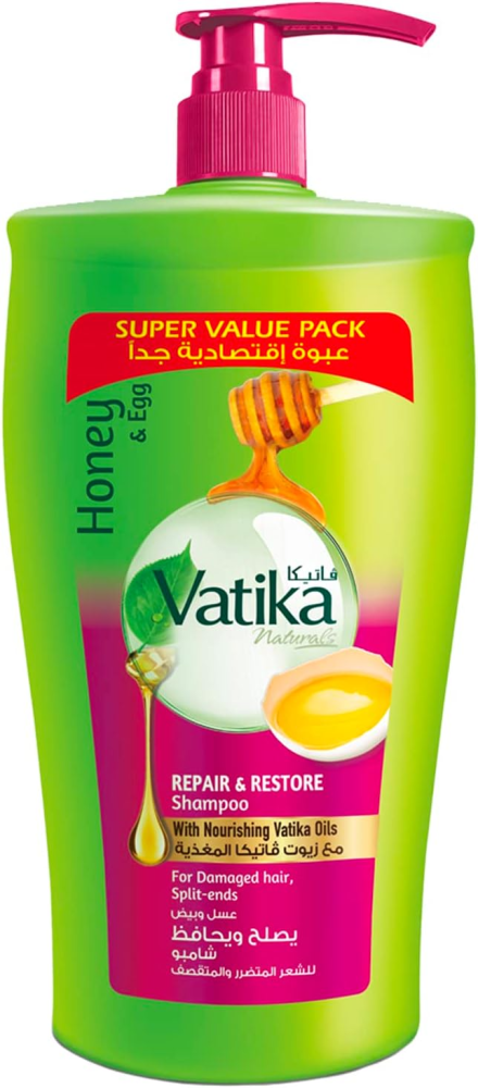 Best Shampoo for Oily Hair Repair and Restore Honey & Egg Vatika 1000ml