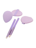 Beauty System Makeup Kit - Blending Sponge, Powder Puffs, Dual-Ended Brushes