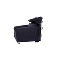 Salon System Bentley Spear Black Shampoo Chair with Adjustable Ceramic Basin