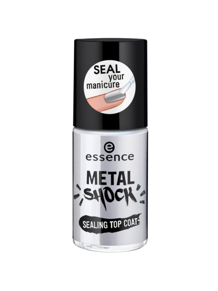 Essence Metal Shock Top Coat - Clear Matte Nail Polish Fixative