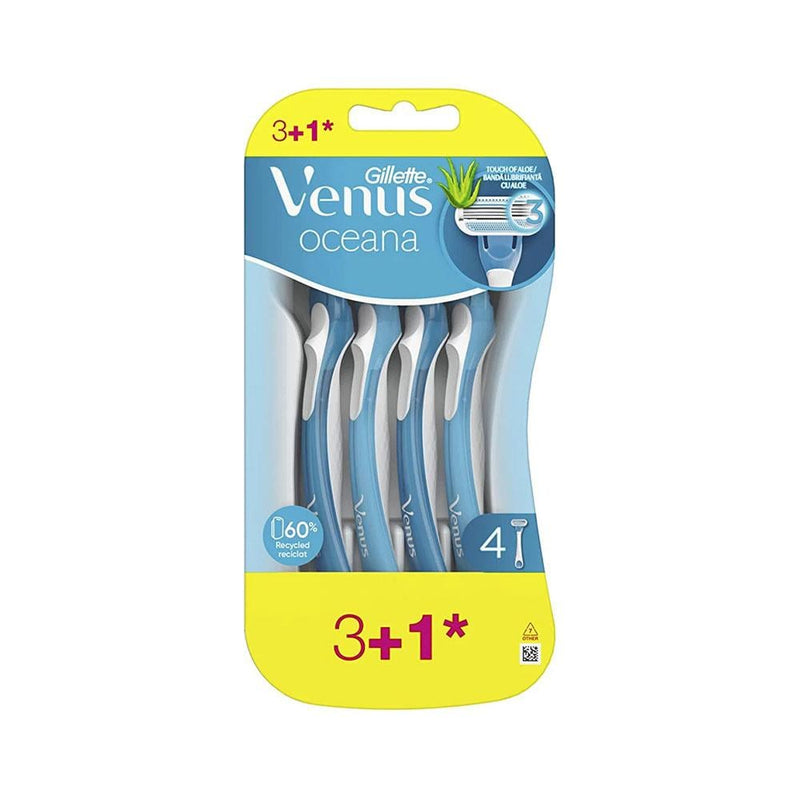 Women's Razor Blades 3-Blade Venus Oceana Gillette Venus 4-Piece