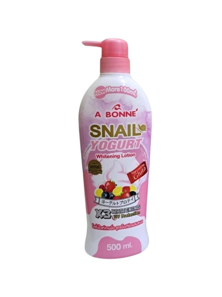 A Bonne Yogurt & Snail Skin Lightening Body Lotion with UV Protection, 500ml