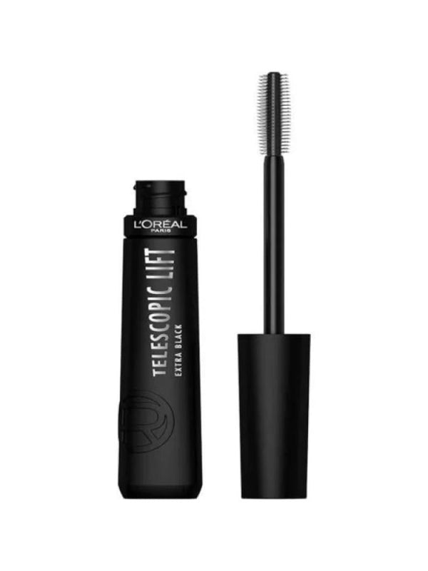 Washable Mascara for Sensitive Eyes Telescopic Lift Black L'Oreal Paris 9ml