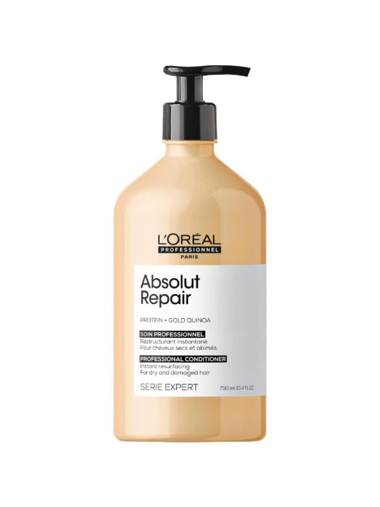 L'Oreal Professionnel Absolut Repair Conditioner with Gold Quinoa + Protein for Sensitized Hair, 750ml