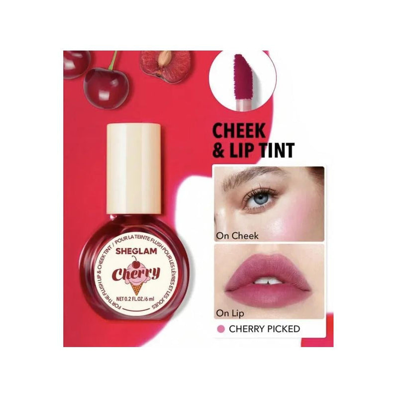 Sheglam Lip and Cheek Tint 6ml Buildable Color Blendable Formula
