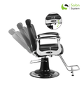 Salon System Black Haircut & Makeup Chair - Model 68618
