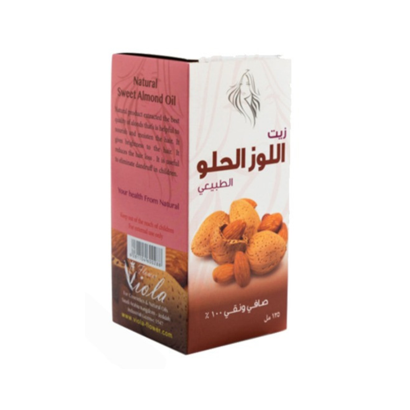 Flowers Viola Hair Oil Sweet Almond Oil for Shine and Softness 125ml
