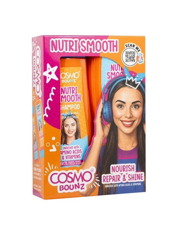 Cosmo Bounz Nutri Smooth Shampoo and Conditioner Set Amino Acids Vitamins 400ml