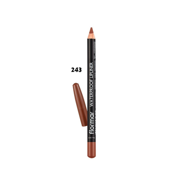 Flormar Waterproof Lip Liner in Hot Cocoa 243, Long-Lasting Pencil