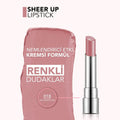 Flormar Sheer Up Lipstick, Glossy Tinted Lip Balm, 018 Enchanted Kiss