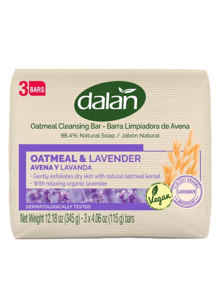 Dalan Oat & Lavender Soap Bar - 3 Pack