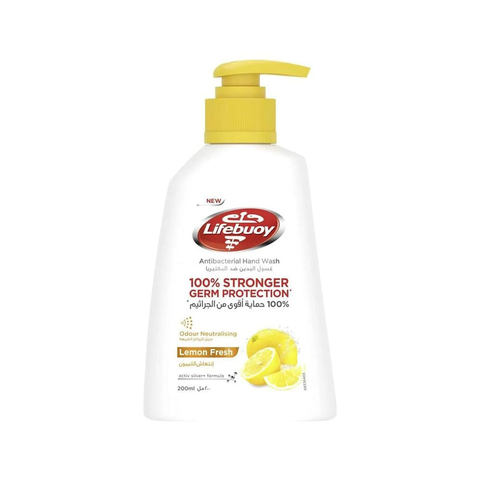 Lifebuoy Hand Wash Lemon Fresh Antibacterial Hand Cleanser 200ml