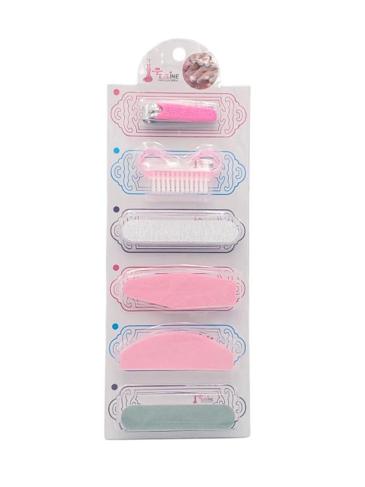 Salon System 6-Piece Pedicure and Manicure Tool Kit