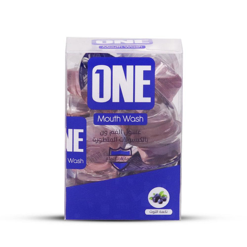Mouthwash Capsules Berries Flavor Alcohol-Free One 20 x 15ml