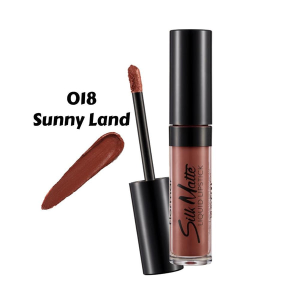 Flormar Silk Matte Liquid Lipstick 018 Sunnyland, Long-Lasting