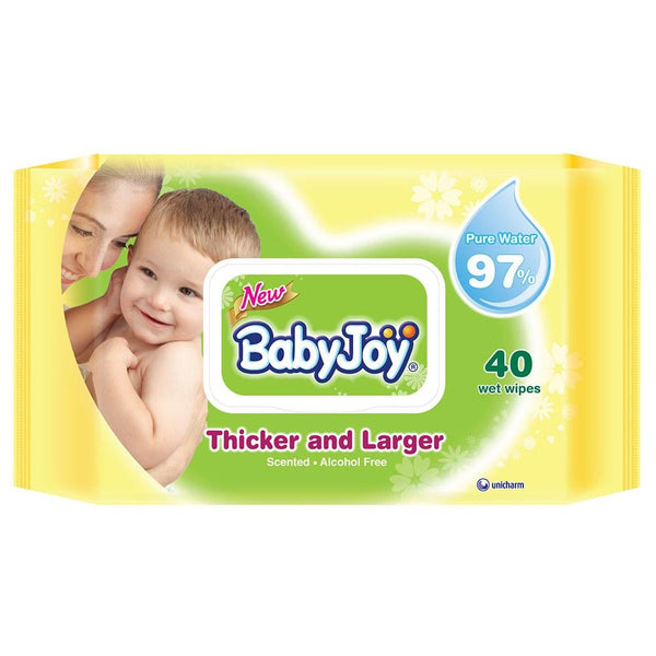 Baby Wipes Thicker Scented Gentle Cleaning 40 Pcs Baby Joy