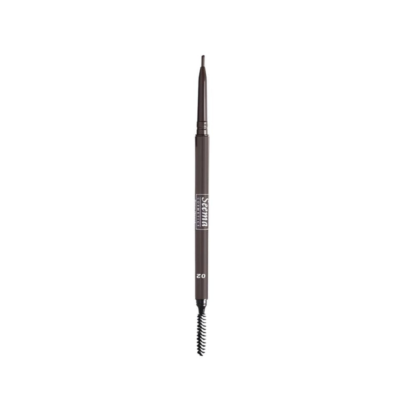 Seema Cosmetics Waterproof Eyebrow Pencil Dark Brown Dual-Ended 02