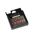 Loca Self-Adhesive Artificial Nails in Matte Burgundy, 24 Count