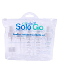 Travel Toiletry Kit with Bottles Empty Travel Containers Solo Go 5pc