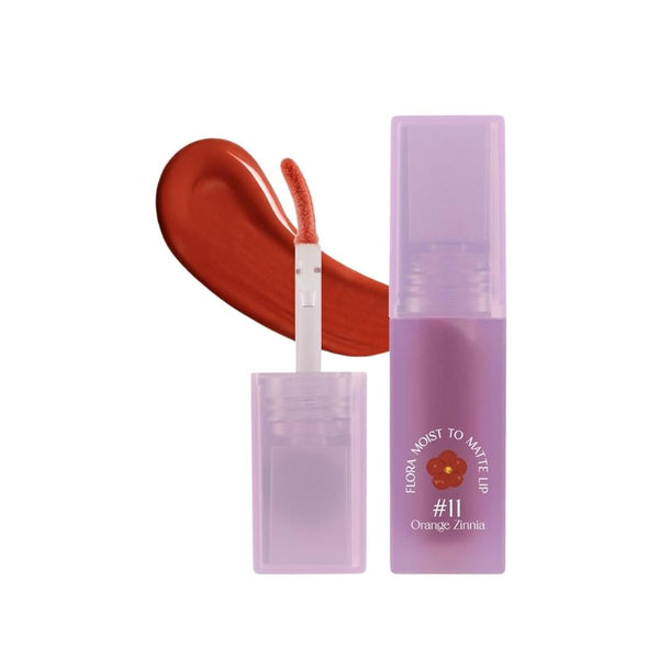 Baby Bright Flora Moist to Matte Liquid Lipstick 11 Orange Zegna